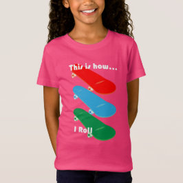 Zo ga ik Design rollen - Girls' Fine Jersey T-S T-shirt