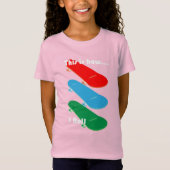 Zo ga ik Design rollen - Girls' Fine Jersey T-S T-shirt (Voorkant)