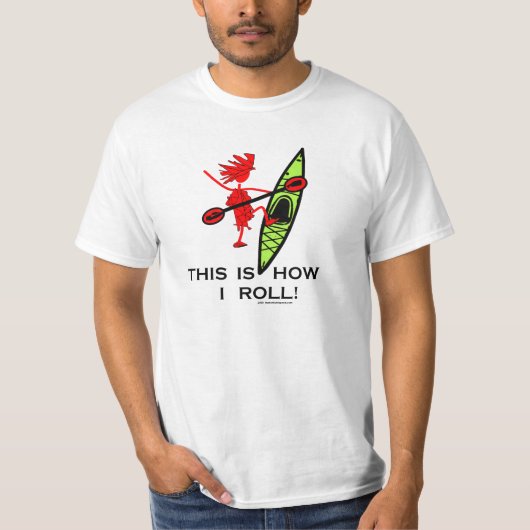 Zo ga ik rollen (Kayak) T-shirt (Voorkant)