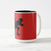 Zo ga ik rollen, Roller Derby skater Tweekleurige Koffiemok (Voorkant rechts)