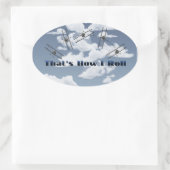 Zo ga ik te werk ovale sticker (Tas)