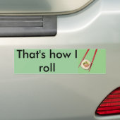 Zo ga ik werken bumpersticker (Op auto)
