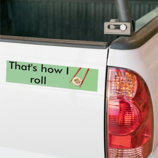 Zo ga ik werken bumpersticker (Op Truck)