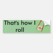 Zo ga ik werken bumpersticker (Voorkant)