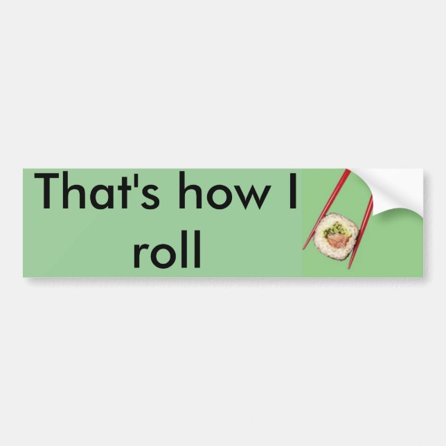 Zo ga ik werken bumpersticker (Voorkant)