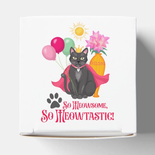 Zo geinig, zo meowtastisch! bedankdoosjes (Bovenkant)