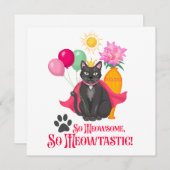 Zo geinig, zo meowtastisch! kaart (Voorkant / Achterkant)