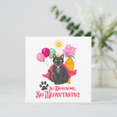 Zo geinig, zo meowtastisch! kaart (Staand voorkant)