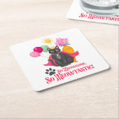 Zo geinig, zo meowtastisch! kartonnen onderzetters (Schuin)