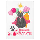 Zo geinig, zo meowtastisch! klembord (Achterkant)