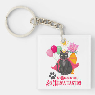 Zo geinig, zo meowtastisch! sleutelhanger