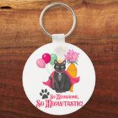Zo geinig, zo meowtastisch! sleutelhanger (Voorkant)