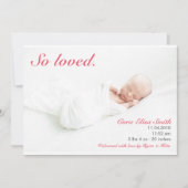 Zo Geliefd Geboorteaankondiging Aankondiging (Voorkant)