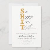 Zo gelukkig ben ik dertig gouden grappige 30ste ve kaart (Voorkant)