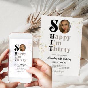 Zo gelukkig ben ik Uitnodiging van de Dertigste Ve