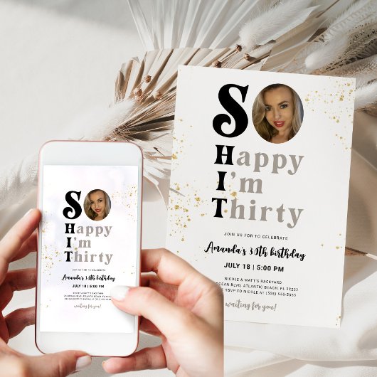 Zo gelukkig ben ik Uitnodiging van de Dertigste Ve