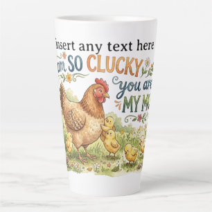 Zo Gelukkig Ben Jij Mijn Moeder Aquarel Hen En Kui Latte Mok