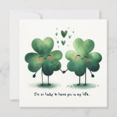 Zo gelukkig dat ik je in mijn leven heb feestdagenkaart (Voorkant)