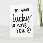 ZO GELUKKIG DAT IK **JOU** HEB OP ONZE TROUWdag Kaart (Voorkant)