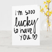 ZO GELUKKIG DAT IK **JOU** HEB OP ONZE TROUWdag Kaart (Gele Bloem)