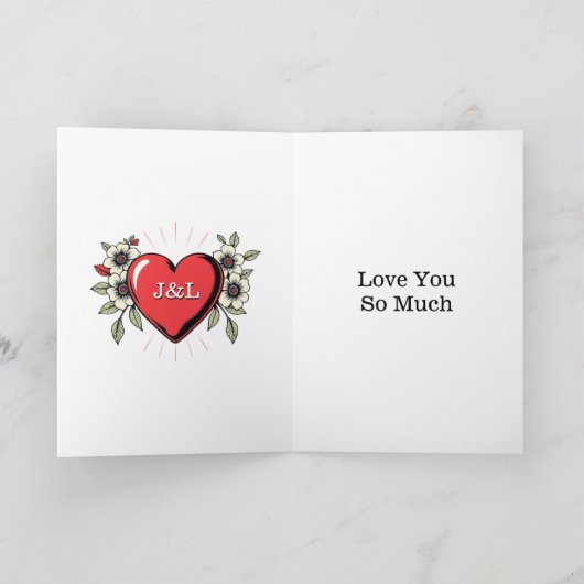 Zo Gelukkig Dat Jij Mijn Valentijn Bent | Pop Art Kaart (Binnen)