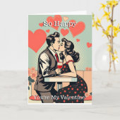 Zo Gelukkig Dat Jij Mijn Valentijn Bent | Pop Art Kaart (Gele Bloem)