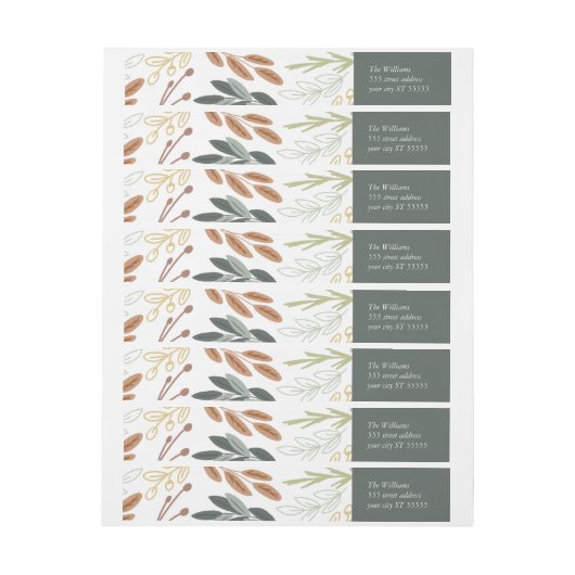 Zo gelukkig het Etiket van het Adres van de Terugk (Vel)