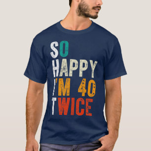 Zo gelukkig IM 40 tweemaal T-shirt