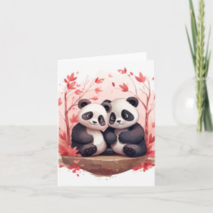 Zo Gelukkig Samen Panda paar Kaart