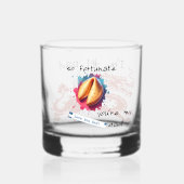 "Zo gelukkig..." whiskeyglas Whisky Glas (Voorkant)