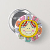 Zo gelukkig zijn ronde button 5,7 cm (Voorkant /achterkant)