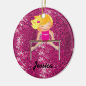 Zo gepersonaliseerde gymnastiekornamenten keramisch ornament (Links)