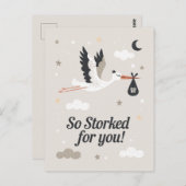 Zo gestoord voor u grappige zwangerschap vogel briefkaart (Voorkant / Achterkant)