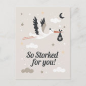 Zo gestoord voor u grappige zwangerschap vogel briefkaart (Voorkant)