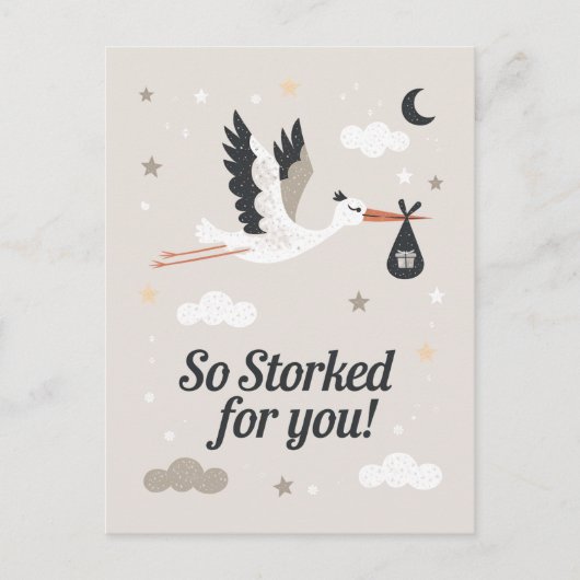 Zo gestoord voor u grappige zwangerschap vogel briefkaart (Voorkant)