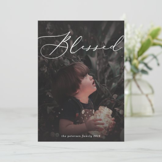 zo gezegend feestdagenkaart (Staand voorkant)