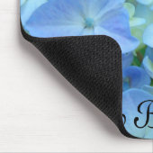 Zo Gezegend! muismatten Blauwe Bloemen Hydrangeas (Hoek)