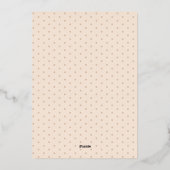 Zo gezegend Polka gestippeld Folie Feestdagenkaart (Achterkant)