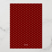 Zo gezegend Polka gestippeld Folie Feestdagenkaart (Achterkant)