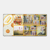 Zo gezegend, zo dankbaar fotocollage Desk Mat (Voorkant)