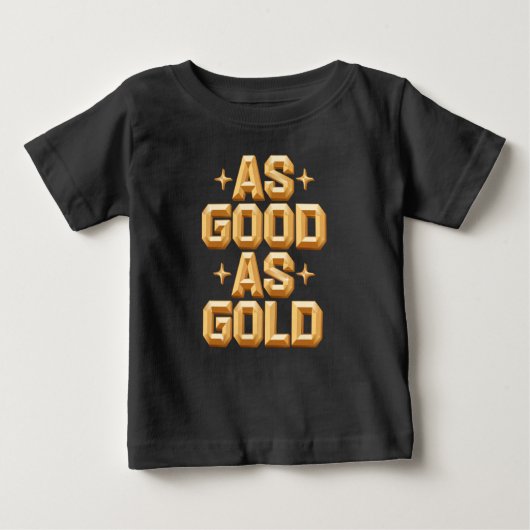 Zo goed als Gold Baby Top T-shirt / Black (Voorkant)