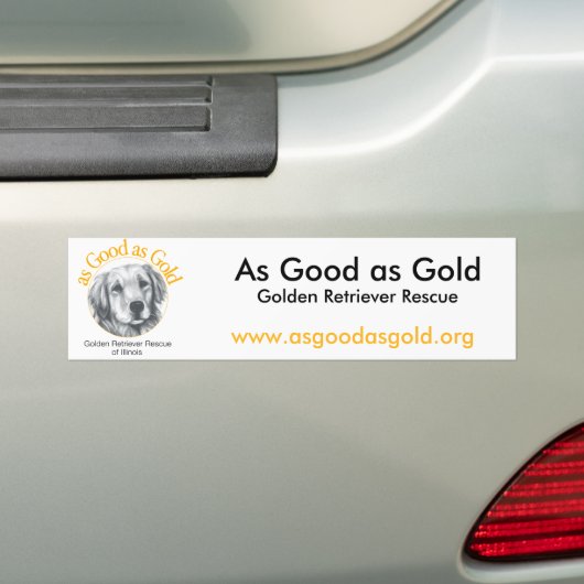Zo goed als Gold Bumpersticker (Op auto)