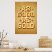 Zo goed als Gold Poster (24x36) (Keuken)
