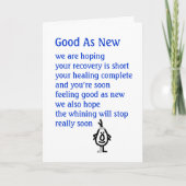 Zo goed als nieuw kaart (Voorkant)