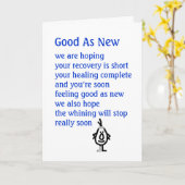 Zo goed als nieuw kaart (Gele Bloem)