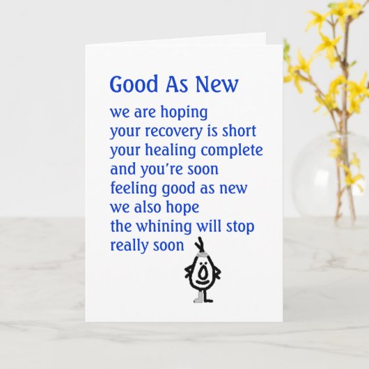 Zo goed als nieuw kaart (Gele Bloem)