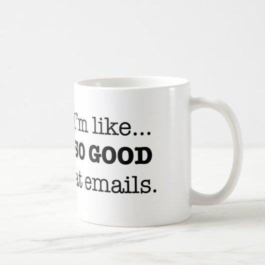 Zo goed in e-mails koffiemok (Rechts)