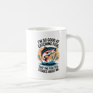 "Zo goed in Gevist, Fish Tell Stories" Ontwerp Koffiemok