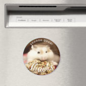 Zo Good Cute White Robo Hamster Magneet (Insitu (Vaatwasser))