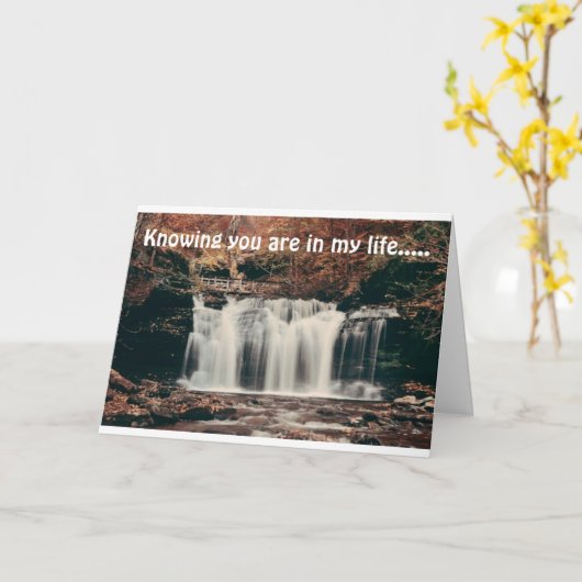 *ZO GRATIS* DAT ***JE** IN MIJN LEVEN BLIJFT KAART (Gele Bloem)